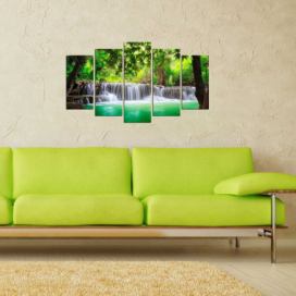 Wallity Vícedílný obraz NATURAL WATERFALL 89 110 x 60 cm