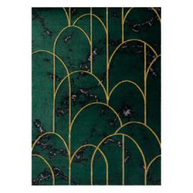 Dywany Łuszczów Kusový koberec Emerald 1016 green and gold - 80x150 cm