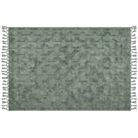 Bavlněný koberec 160 x 230 cm zelený KARS Beliani.cz