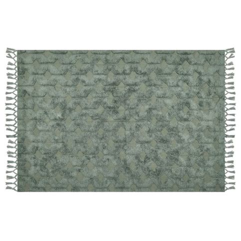Bavlněný koberec 140 x 200 cm zelený KARS Beliani.cz