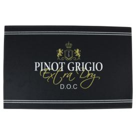 Černá podlahová rohožka Pinot Grigio wine - 75*50*1cm Mars & More