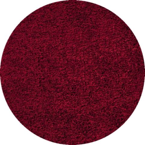 Ayyildiz Kruhový koberec Dream Shaggy 4000 – červená 80x80 (průměr) kruh ATAN Nábytek