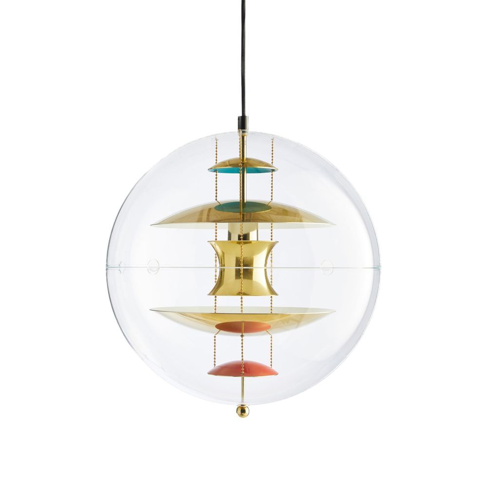 Verpan designová závěsná svítidla VP Globe With Brass Finish - DESIGNPROPAGANDA