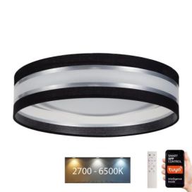  LED Stmívatelné stropní svítidlo SMART CORAL LED/24W/230V Wi-Fi Tuya černá + DO 