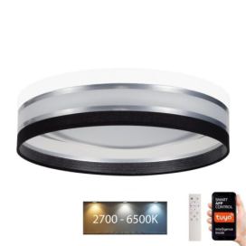  LED Stmívatelné stropní svítidlo SMART CORAL 24W/230V Wi-Fi Tuya černá/bílá +DO 