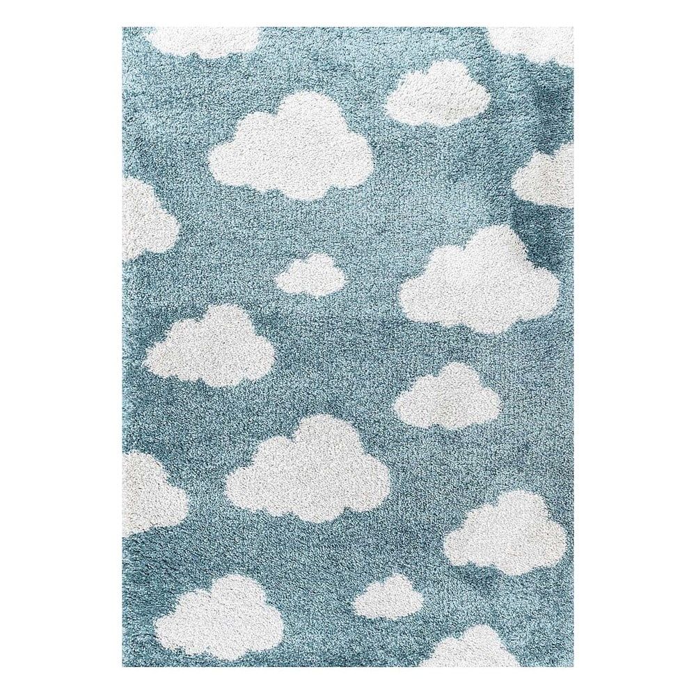 Modrý antialergenní dětský koberec 170x120 cm Clouds - Yellow Tipi - Bonami.cz