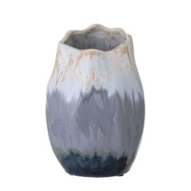 BLOOMINGVILLE Keramická váza JACE modrá