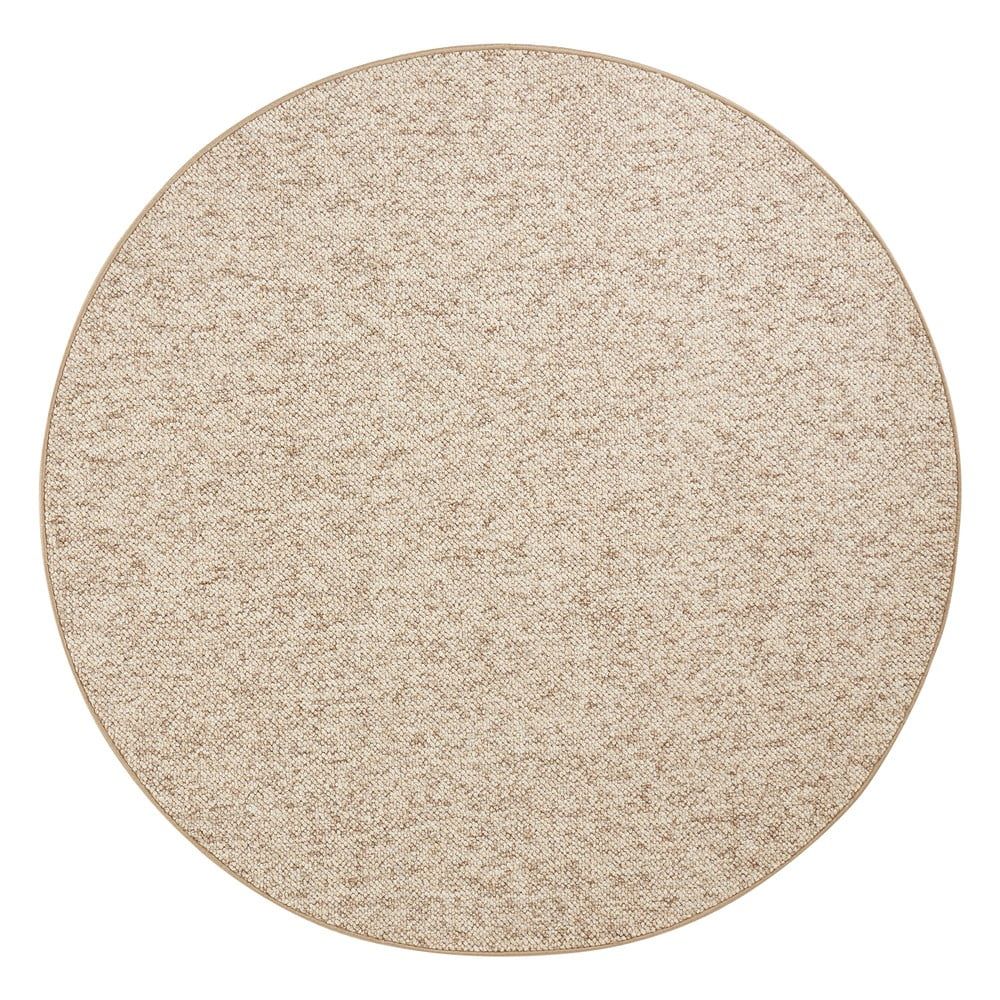 Světle hnědý kulatý koberec ø 133 cm Wolly – BT Carpet - Bonami.cz