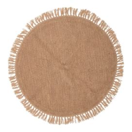 Vlněný kulatý koberec v přírodní barvě ø 110 cm Lenea - Bloomingville Bonami.cz
