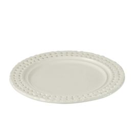 Bílý keramický dezertní talíř Hella White - Ø20*2 cm J-Line by Jolipa