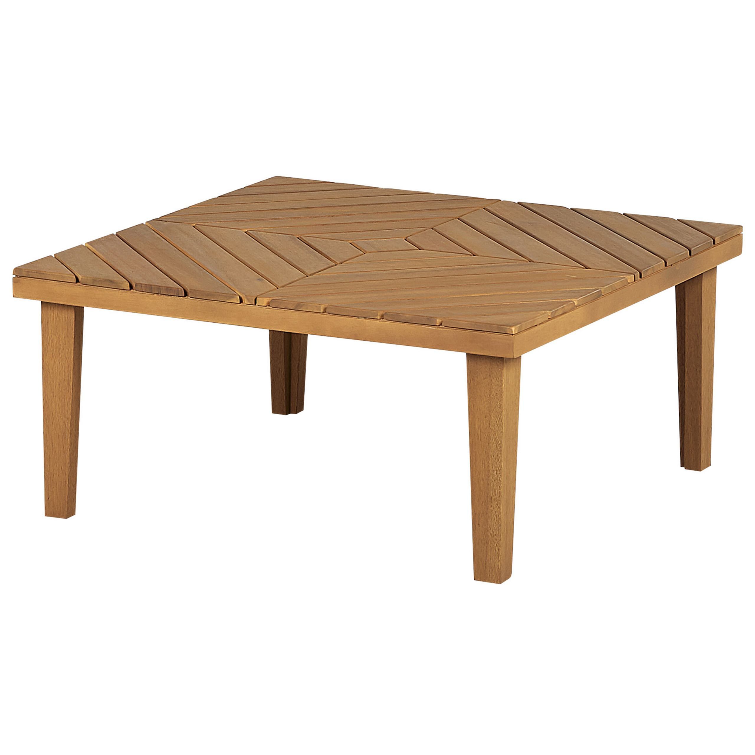 Konferenční stolek z akátového dřeva 70 x 70 cm BARATTI - Beliani.cz