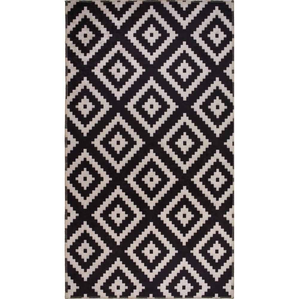 Černý pratelný koberec 150x80 cm - Vitaus - Bonami.cz