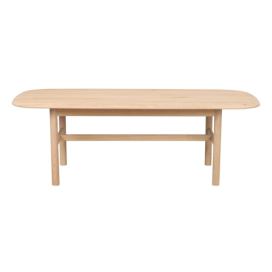 Bílý mramorový konferenční stolek 135x62 cm Hammond - Rowico