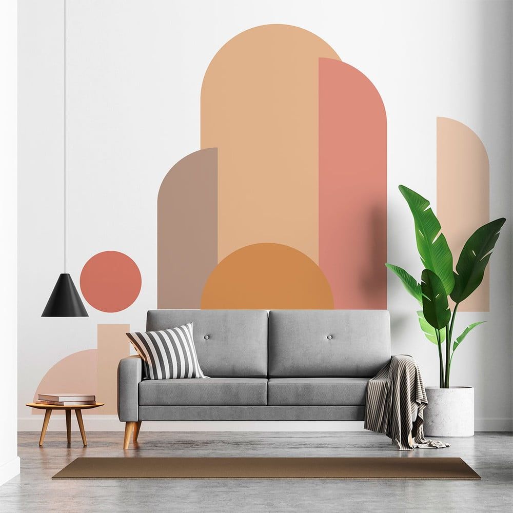 Samolepka na zeď 185x150 cm Abstract Sunset – Ambiance - Bonami.cz