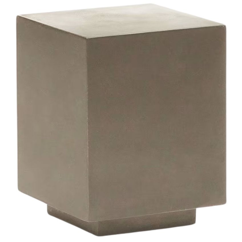 Šedý cementový odkládací stolek Kave Home Rustella 35 x 35 cm - Designovynabytek.cz
