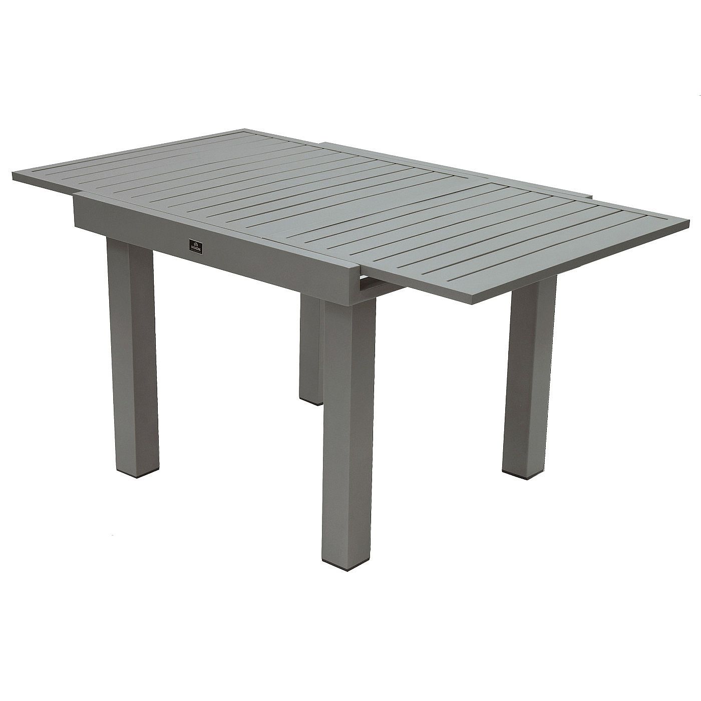 DEOKORK Hliníkový stůl rozkládací i výškově nastavitelný 90/150x90 cm TITANIUM (2v1) - i-zahradninabytek.cz