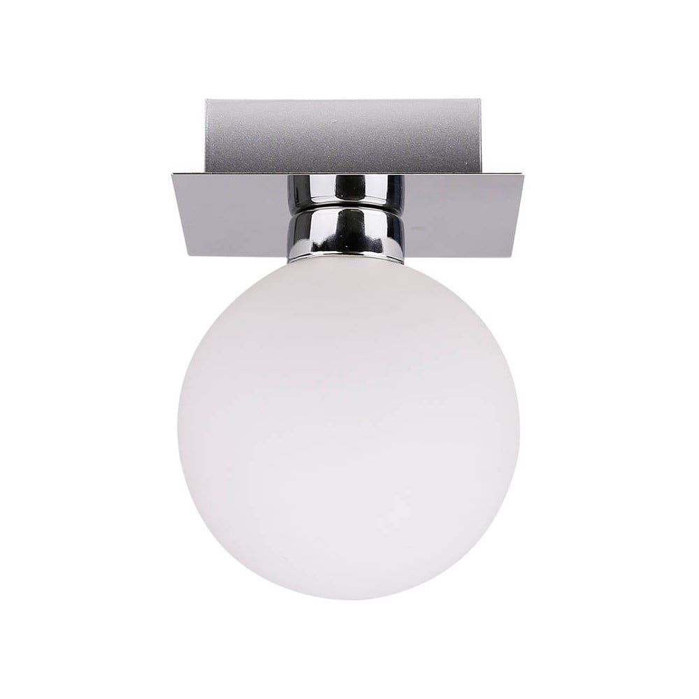 Stropní svítidlo ve stříbrné barvě se skleněným stínidlem 10x10 cm Oden – Candellux Lighting - Bonami.cz