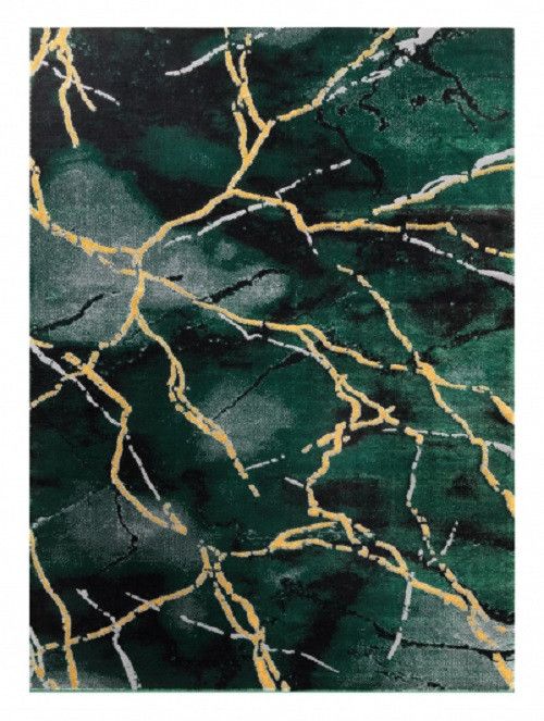Dywany Łuszczów Kusový koberec Emerald 1018 green and gold - 80x150 cm - Mujkoberec.cz