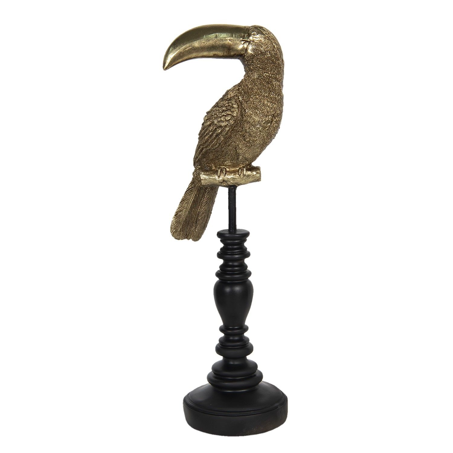 Dekorativní soška Tukan na bidýlku - 13*11*42 cm Clayre & Eef - LaHome - vintage dekorace