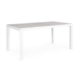 BIZZOTTO Zahradní jídelní stůl MASON bílo-šedý 160x90cm