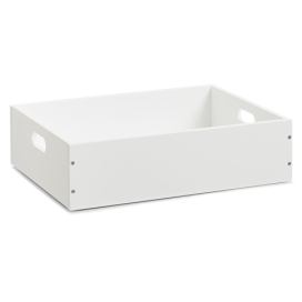 Zeller Úložný box v bílé barvě, 40 x 30 x 11 cm, MDF deska