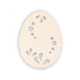 Pieris design Dřevěné velikonoční vajíčko \"zdobené voskem\"