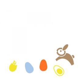 Pieris design Samolepky na okno Zajíček s vajíčky