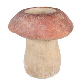 Cementový květináč houba Mushroom L - Ø 21*23 cm Clayre & Eef