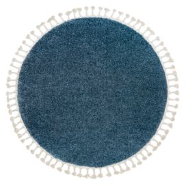 Dywany Łuszczów Kusový koberec Berber 9000 blue kruh - 120x120 (průměr) kruh cm Mujkoberec.cz