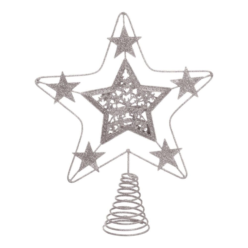 Hvězda na vánoční strom ve stříbrné barvě Casa Selección Terminal, ø 18 cm - Bonami.cz