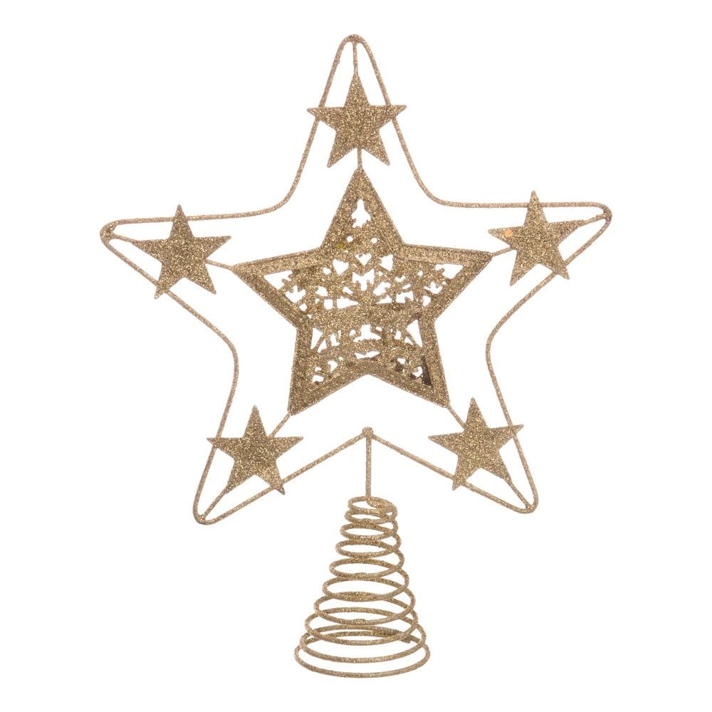 Hvězda na vánoční strom ve zlaté barvě Casa Selección Terminal, ø 18 cm - Bonami.cz