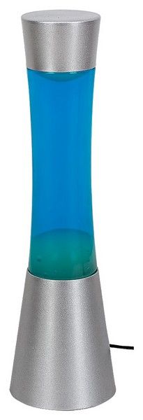 RABALUX 7029 Minka dekorační lávová lampa V395mm 1xGY6,35 stříbrná, modrá - Svítidla FEIM