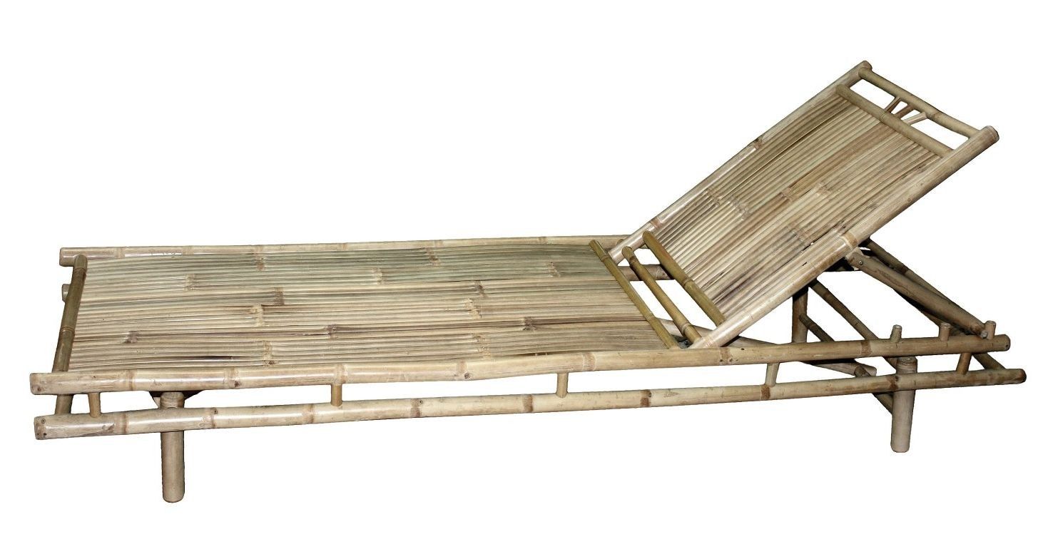Přírodní bambusové lehátko Chair Bamboo - 210*80*28cm Chic Antique - LaHome - vintage dekorace