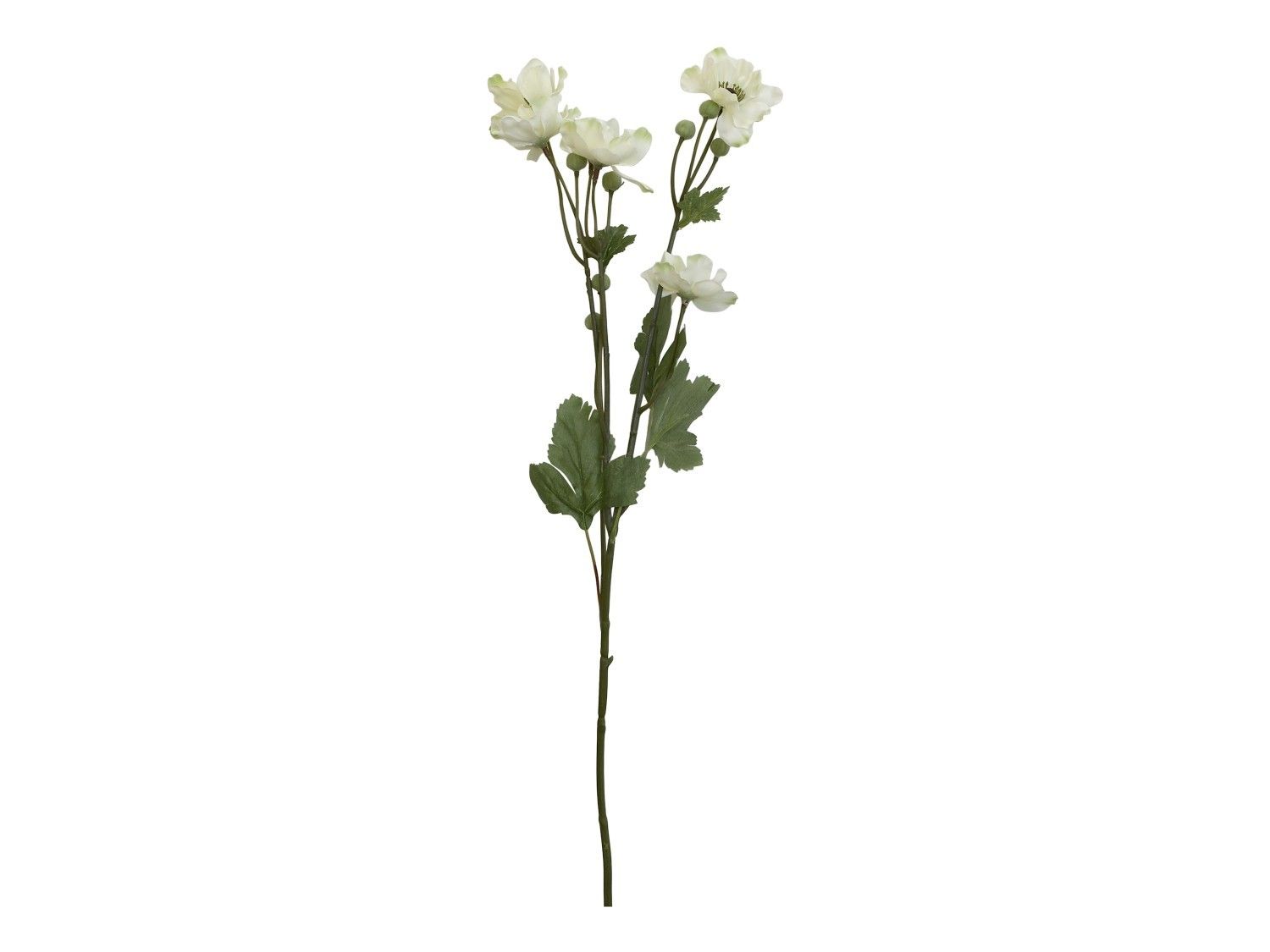 Dekorace umělá krémová květina Anemone cream - 72 cm Chic Antique - LaHome - vintage dekorace