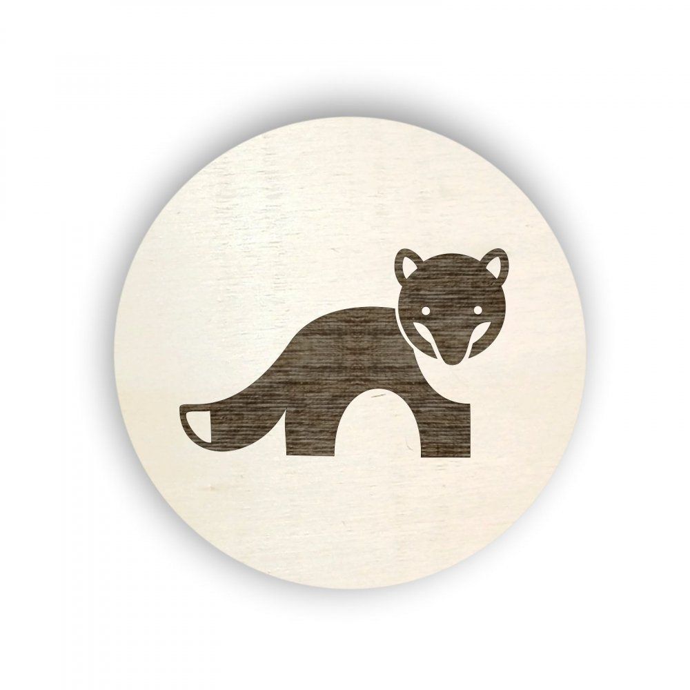 Pieris design Dřevěný piktogram na box s lesními zvířátky - Pieris design