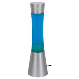 RABALUX 7029 Minka dekorační lávová lampa V395mm 1xGY6,35 stříbrná, modrá