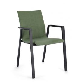 BIZZOTTO zahradní jídelní židle ODEON šedo-zelená