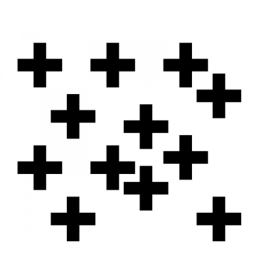 Pieris design Křížky - samolepky na stenu bílá
