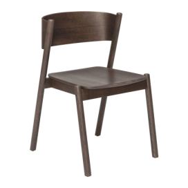 Jídelní židle z dubového dřeva Oblique - Hübsch