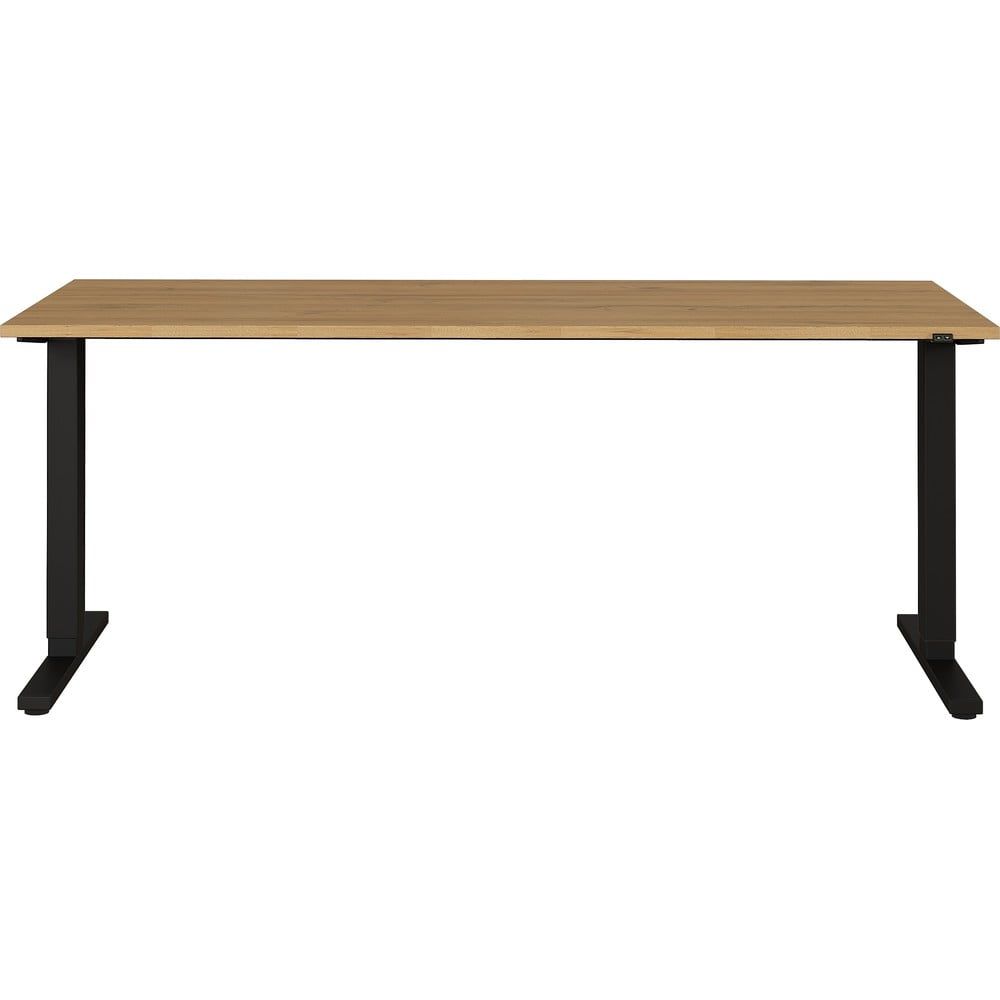 Pracovní stůl s nastavitelnou výškou s deskou v dubovém dekoru 80x180 cm Agenda – Germania - Bonami.cz