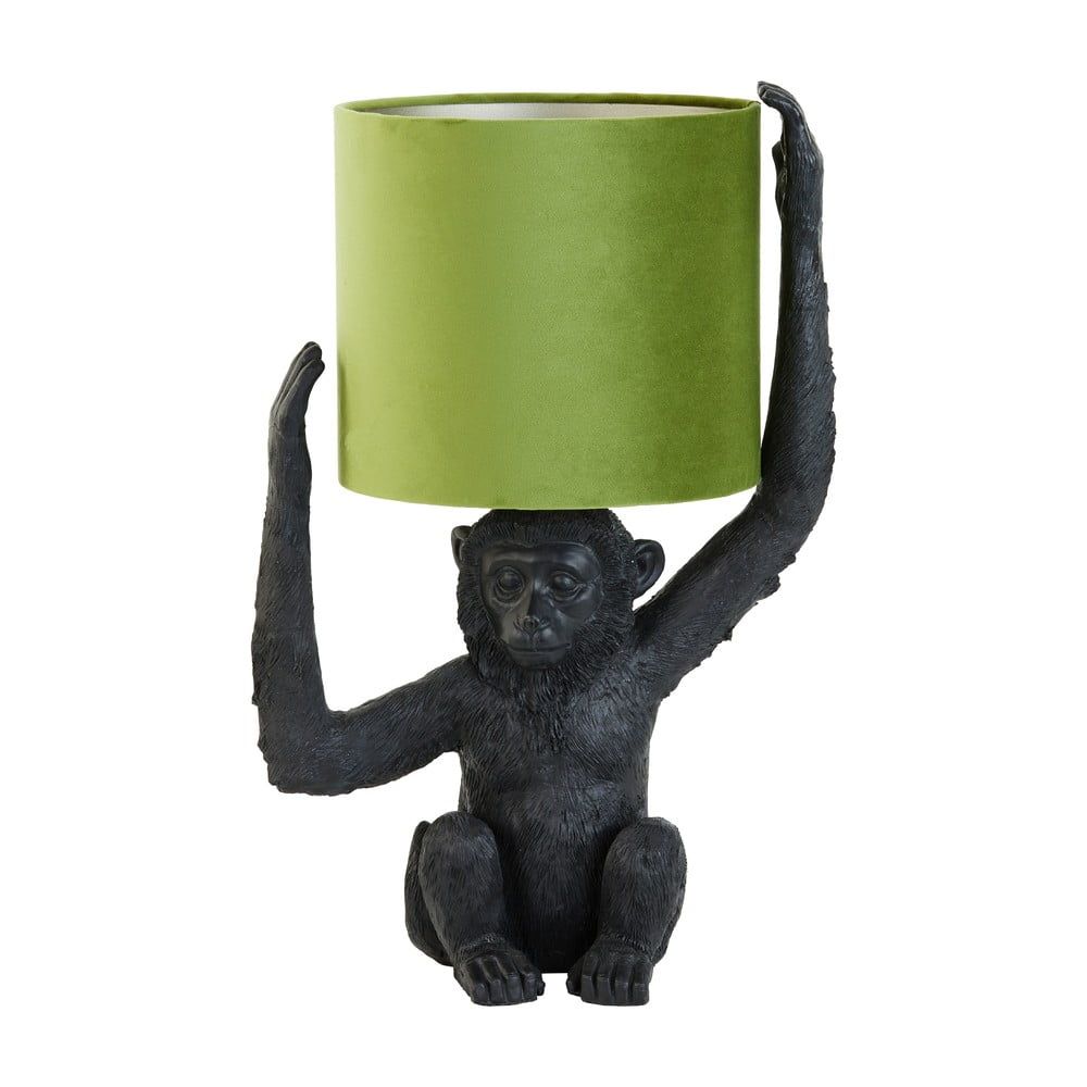 Zeleno-černá stolní lampa (výška 51 cm) Monkey – Light & Living - Bonami.cz