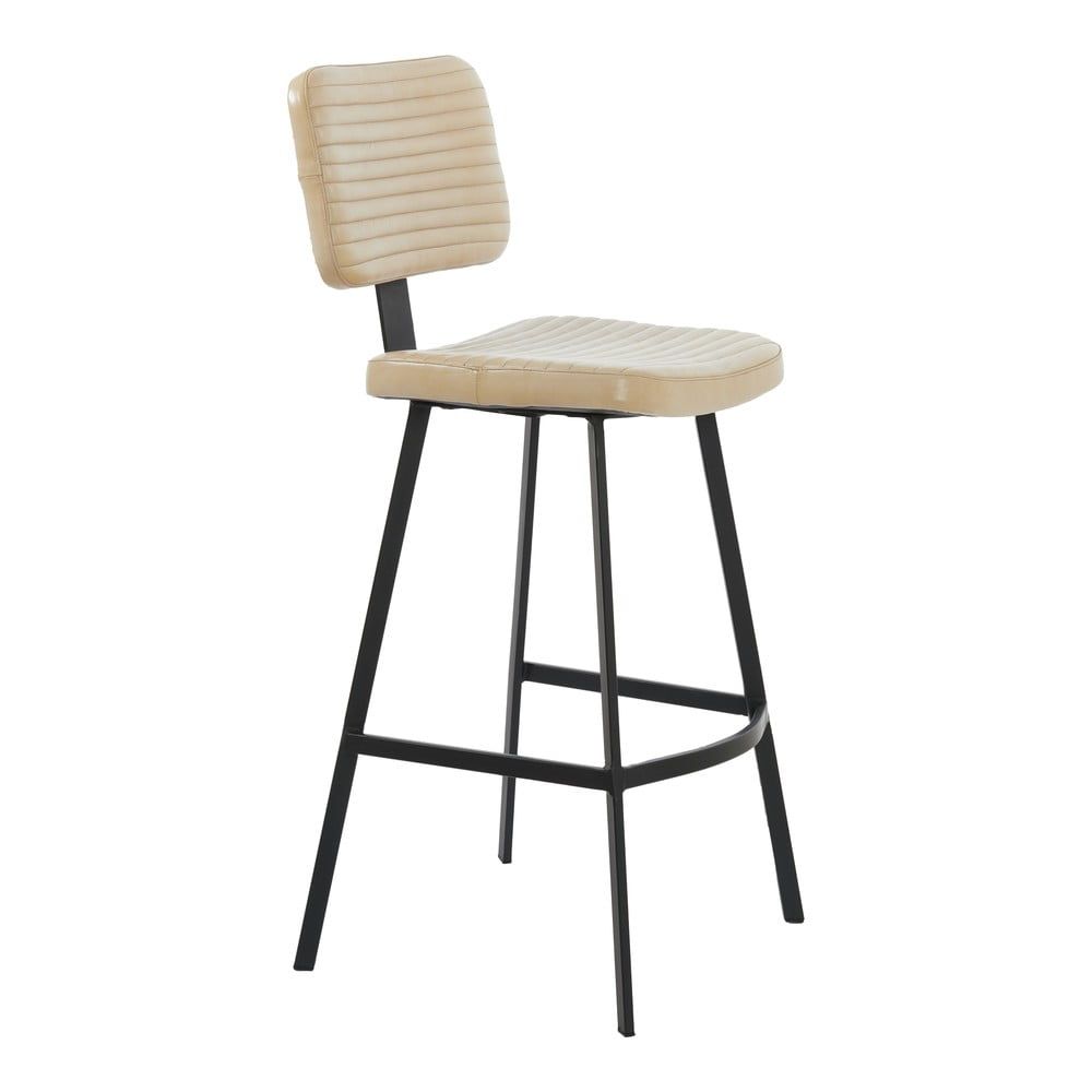 Béžová kožená barová židle 103 cm Masana – Light & Living - Bonami.cz