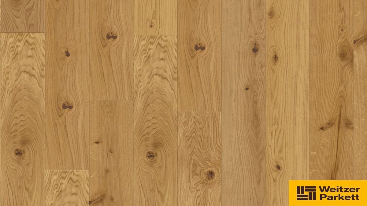 Dřevěná olejovaná podlaha Weitzer Parkett Oak Rustic 11mm, intenzivně kartáčovaná 64584 (bal.2,520 m2) - Siko - koupelny - kuchyně