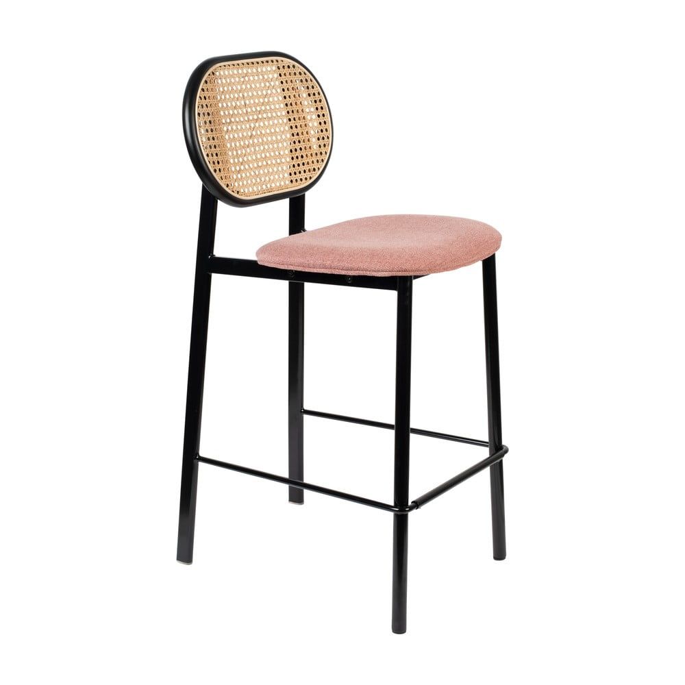 Černá/světle růžová barová židle 94 cm Spike – Zuiver - Bonami.cz