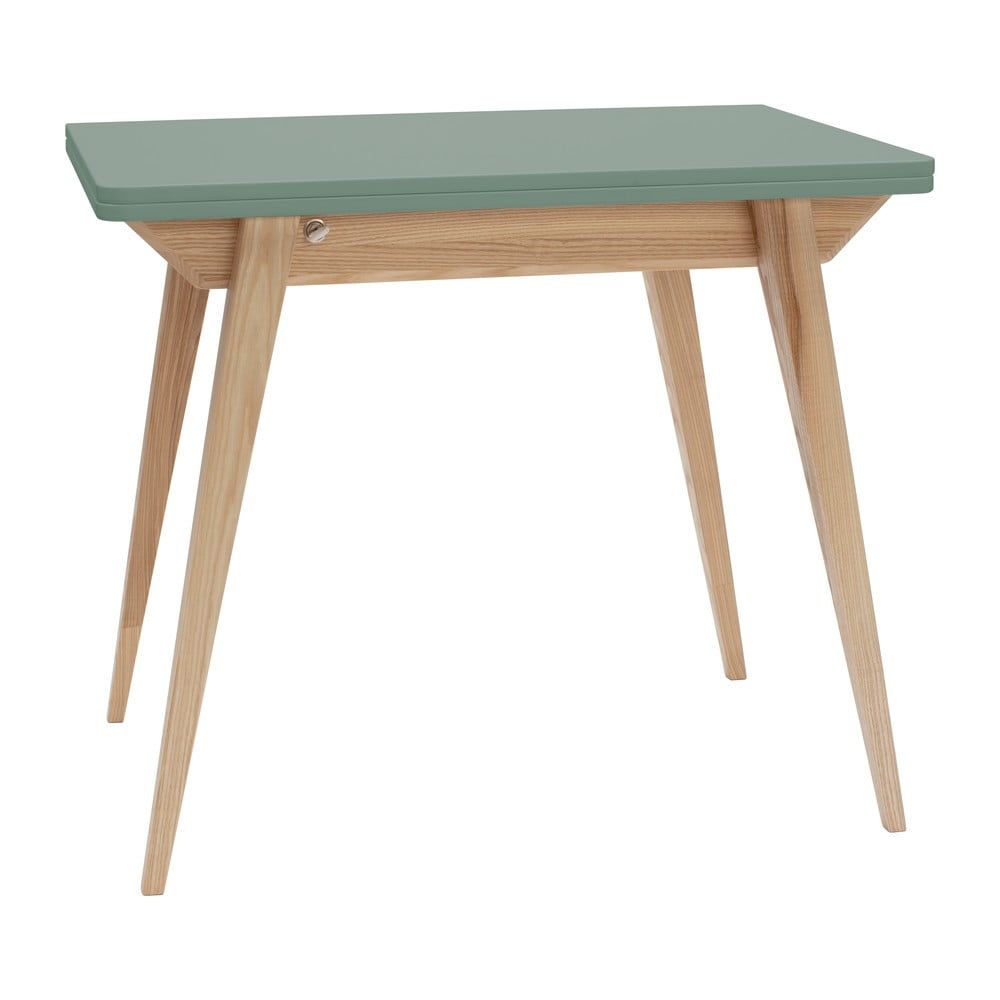 Rozkládací jídelní stůl se zelenou deskou 65x90 cm Envelope – Ragaba - Bonami.cz