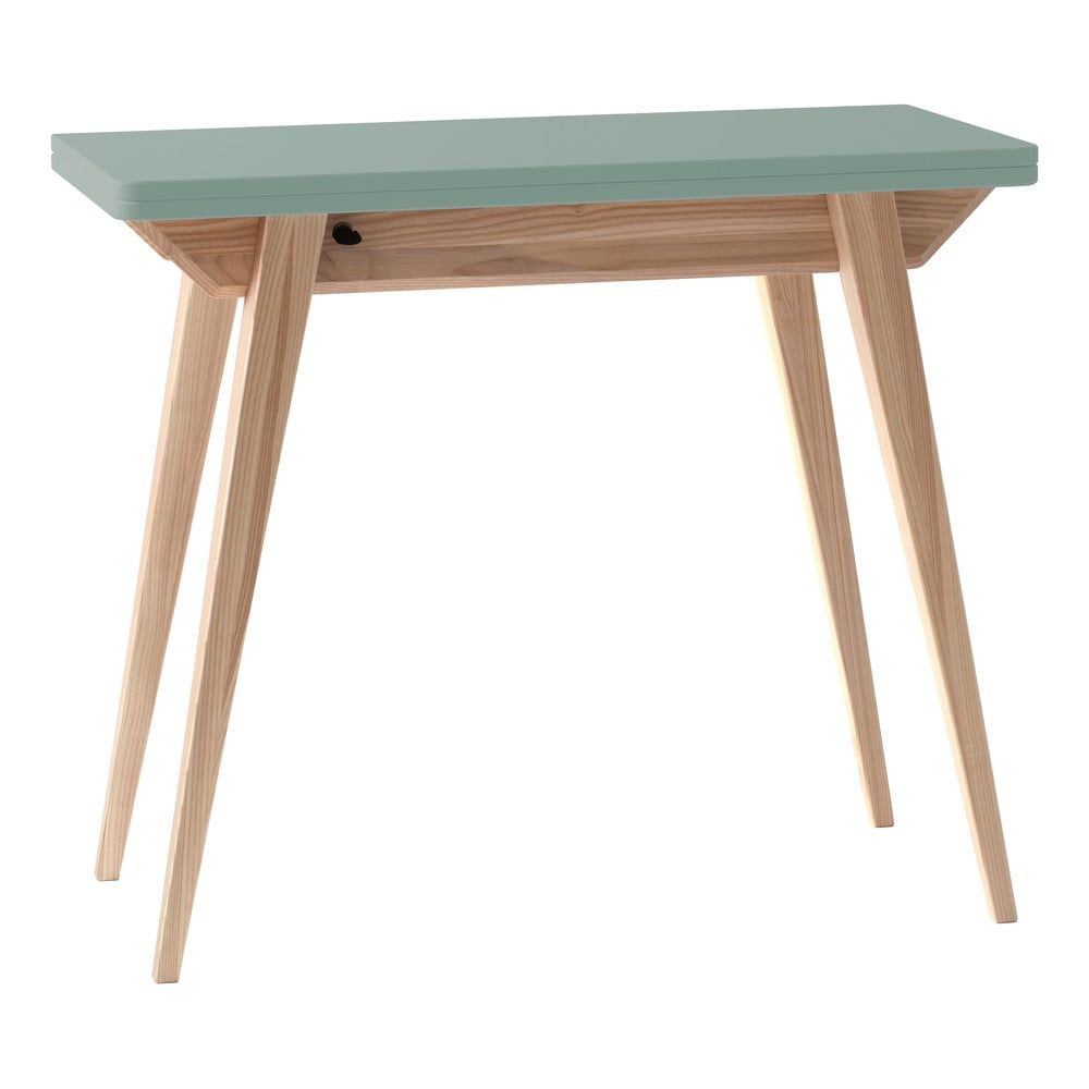 Konzolový stolek v mentolové barvě/v přírodní barvě 45x90 cm Envelope – Ragaba - Bonami.cz