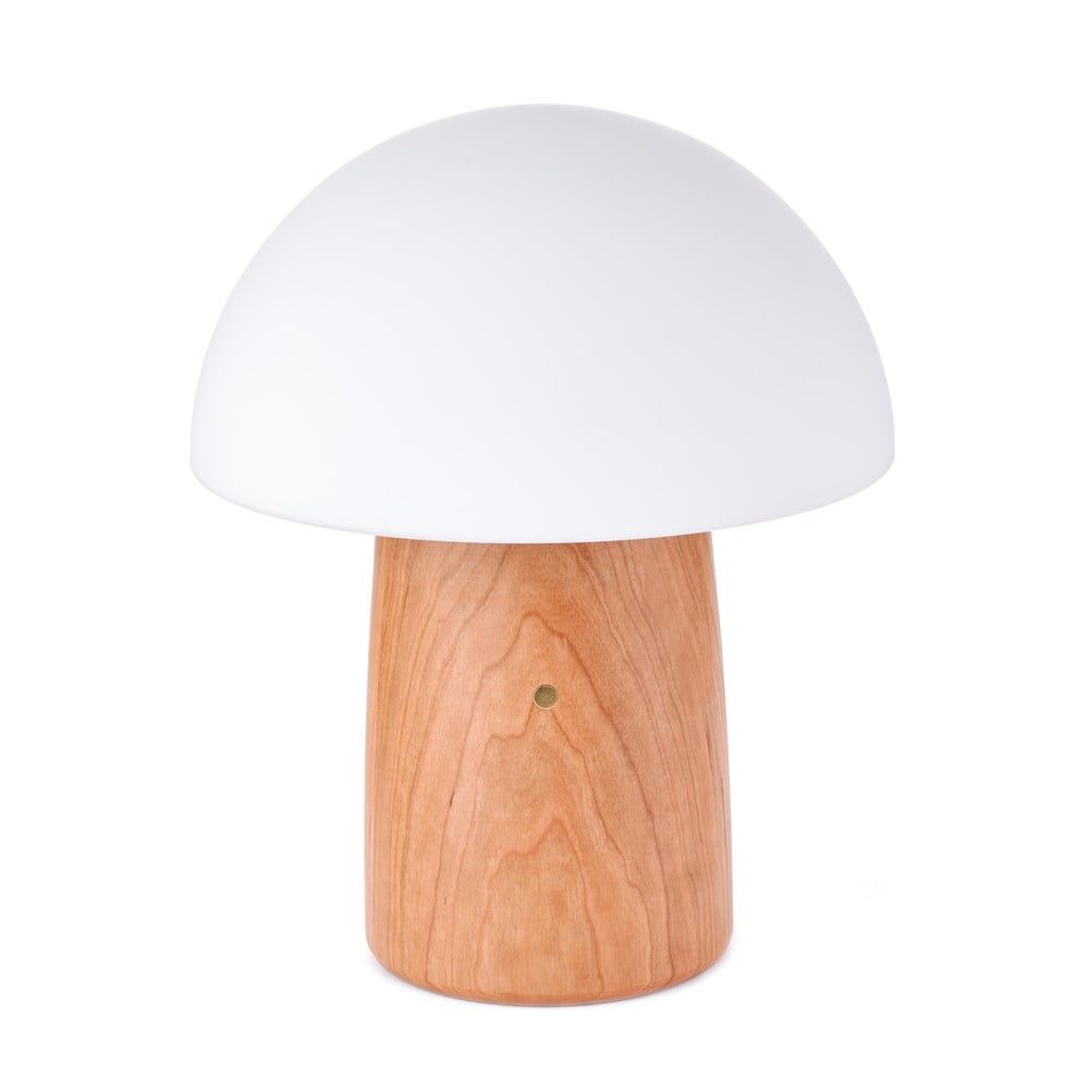 Stmívatelná stolní lampa v přírodní barvě se skleněným stínidlem (výška 32 cm) Alice – Gingko - Bonami.cz