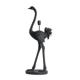 Černá stolní lampa pštros Ostrich black - 38*27*95 cm / E27 Light & Living