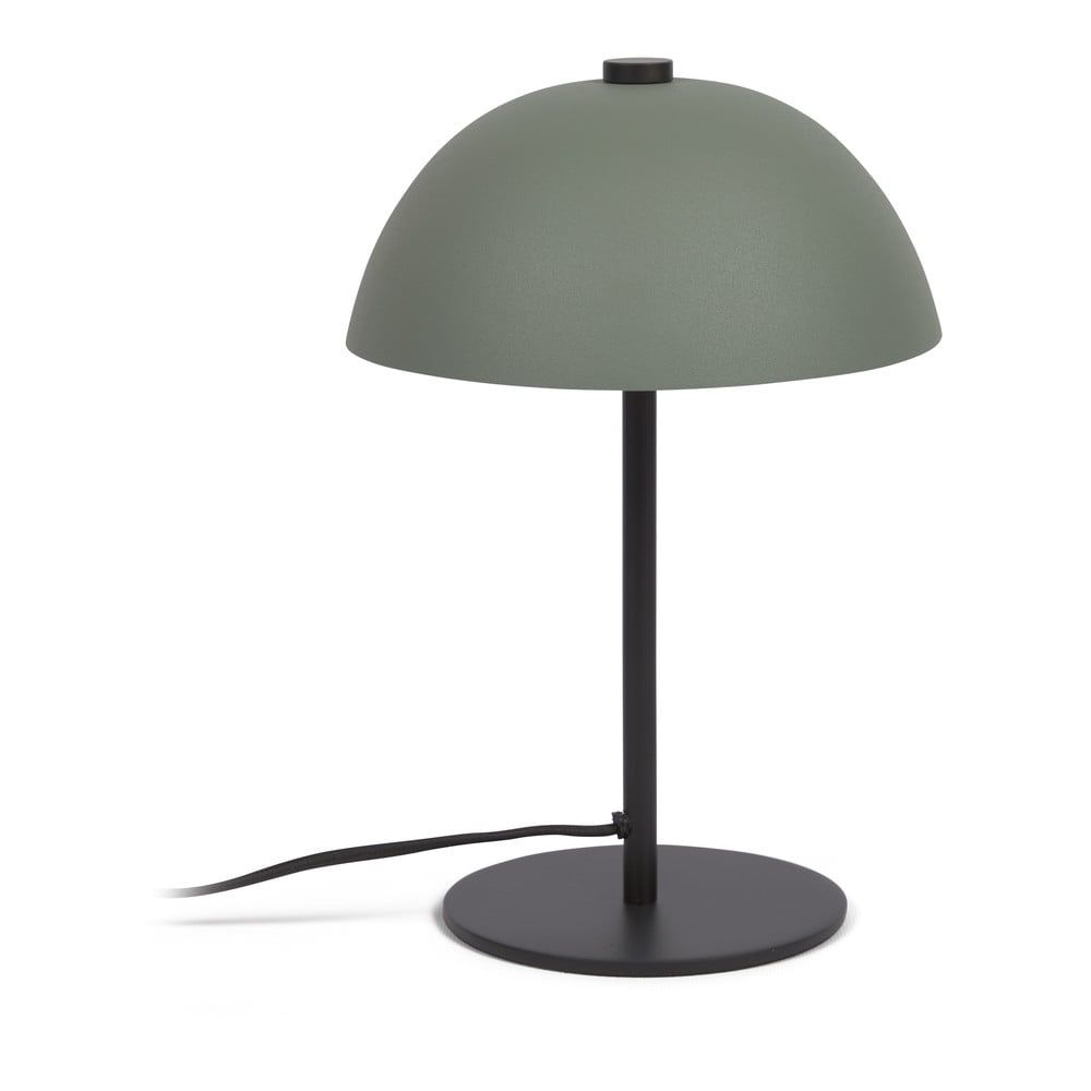 Zelená stolní lampa s kovovým stínidlem (výška 33 cm) Aleyla – Kave Home - Bonami.cz