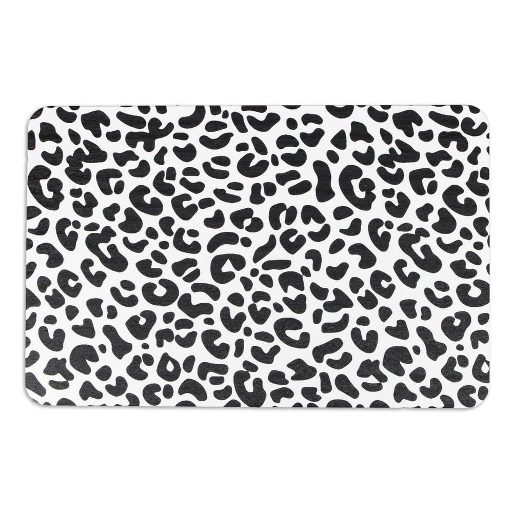 Černobílá koupelnová předložka 39x60 cm Leopard – Artsy Doormats - Bonami.cz